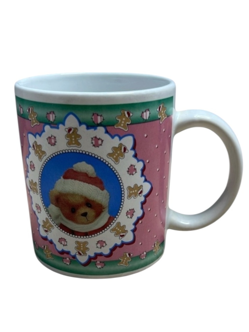 VINTAGE 1997 Cherished Teddies Christmas Friendship Coffee Mug Enesco